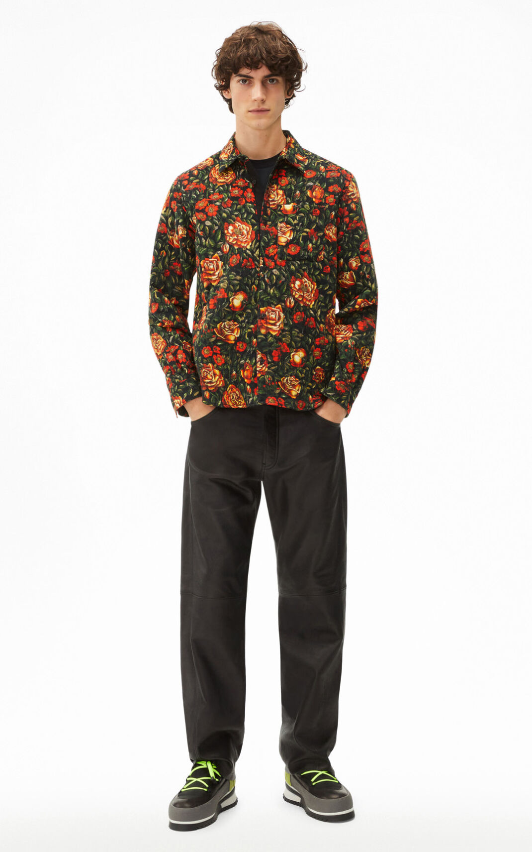 Camisa Kenzo Botanical Rose quilted Hombre Rojas - SKU.1171047